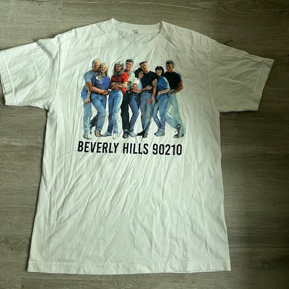 90210_90s Core Slim Fit Graphic Tee, White sz M